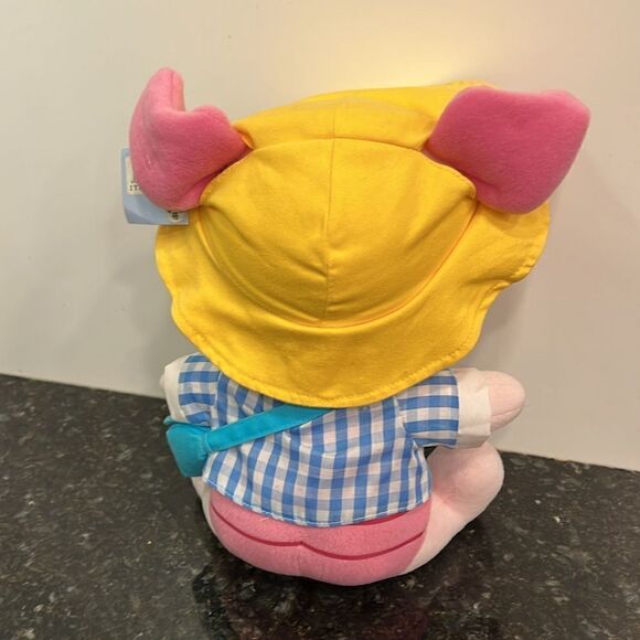 Disney Baby Piglet In Hiking Gear & Yellow Hat. Size 11”Rare - Picture 5 of 14